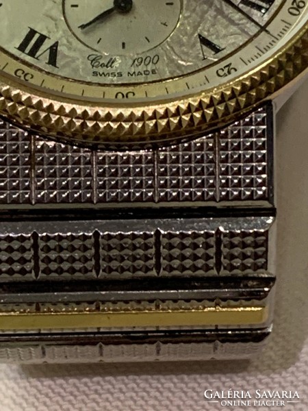 Wrist watch daniel mink swiss gold and steel