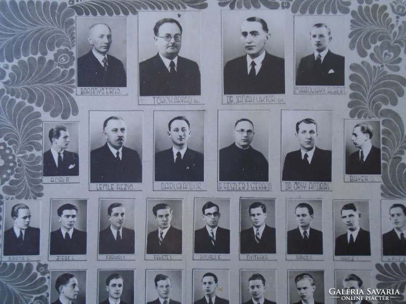 G029.117 EGRI Állami Dobó Reáliskola végzősei 1932-40  Török Árpád igazgató  Fotó Garay Gitta Eger