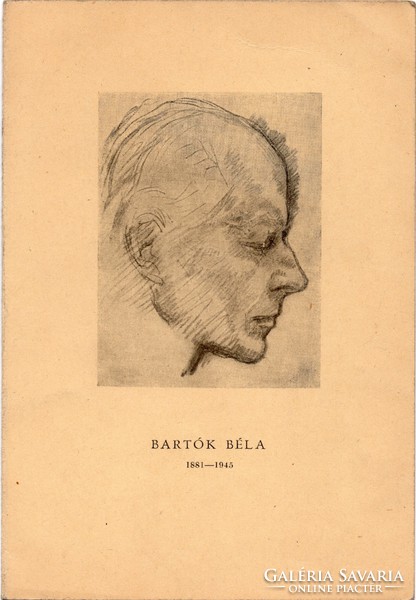 Meghívó Bartók Béla gyászünnepélyére 1945.