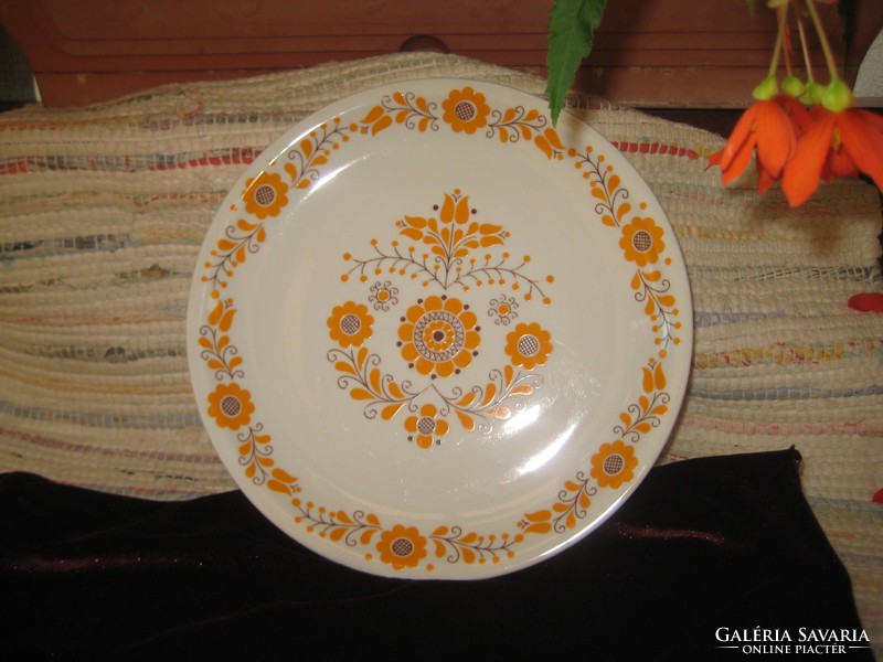 Szép alföldi porcelán  fali  tányér   , magyaros   mintával , 24 cm