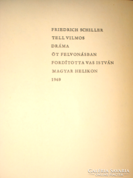 Friedrich Schiller - Tell Vilmos (Helikon 1969)