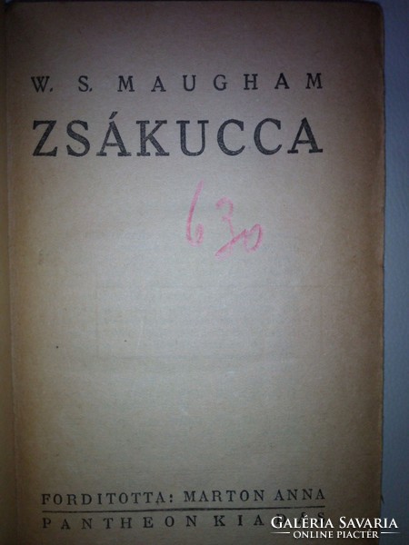 W. S. Maugham: Zsákucca 