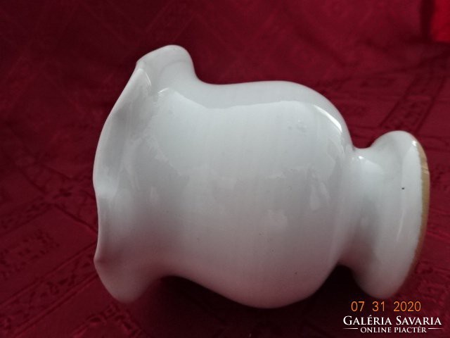 Glazed ceramic vase, height 7 cm, diameter 8 cm. He has!