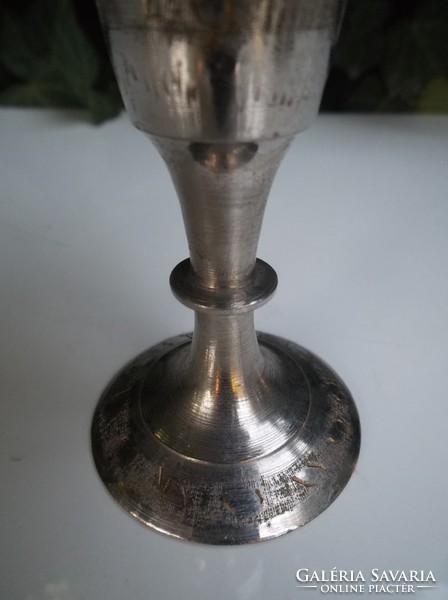 Vase - silver-plated - engraved - German - 13 x 4 cm