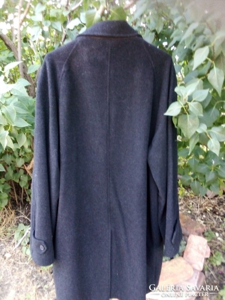 Very nice men's lamb's wool jacket dark graphite color xl 50 52 120 chest 120 waist 107 length