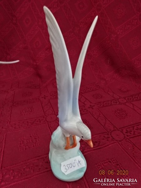 Drasche porcelain, hand-painted seagull, marked 85. Vanneki! Jokai.
