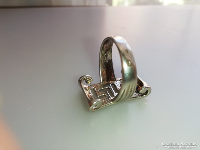 Ezüst Görög mintás impozáns, dekoratív gyűrű 925 ös ezüst 