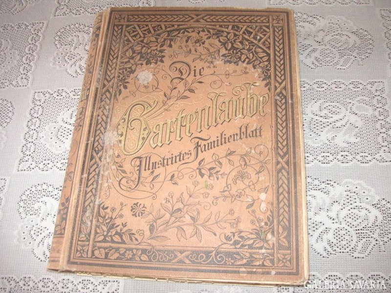 Gartenlaube, német nyelvű, igen népszerű, rengeteg képpel, családi könyv , minden témában