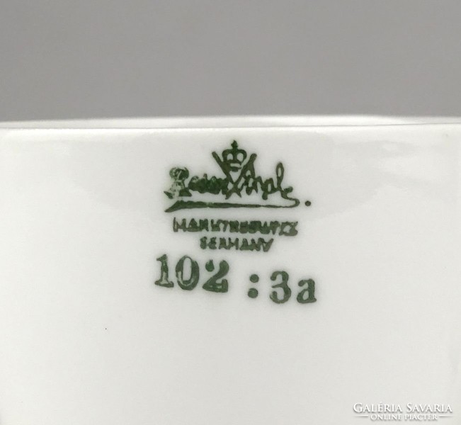 1B272 Régi jelzett gyógyszertári Rosenthal porcelán csésze patika tégely 4 darab