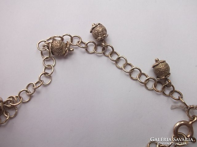 Ezüst karkötő-karlánc apró "zsuzsukkal" 925 jelz.masszív, dekoratív