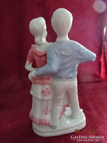 Porcelain figure, dancing couple, height 24 cm. He has!