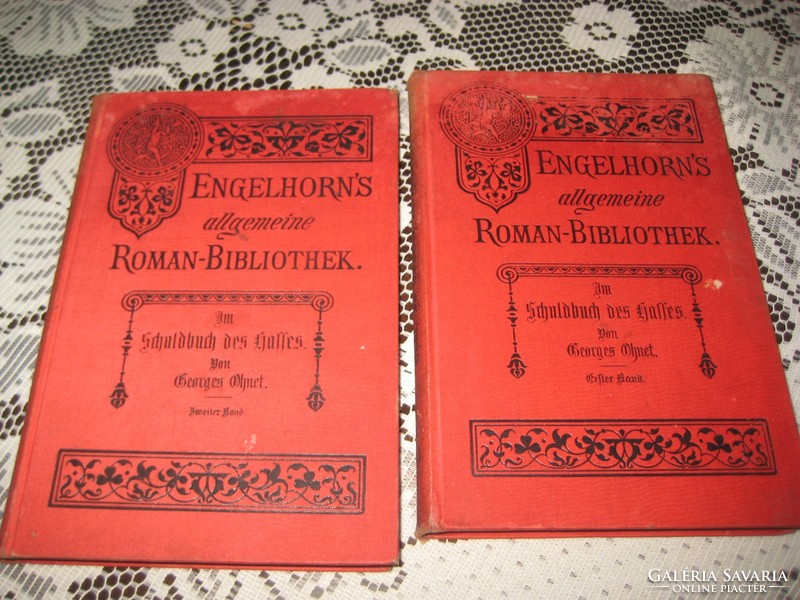 Old German novel in Gothic letters 1892 i-ii.