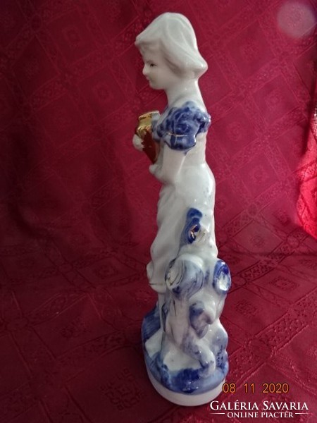 Porcelán figura, a vízhordó lány, magassága 23 cm. Vanneki!