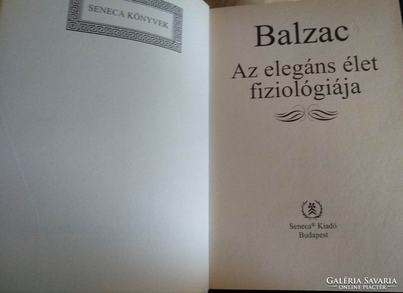 Balzac: Az elegáns élet fiziológiája, ajánljon!