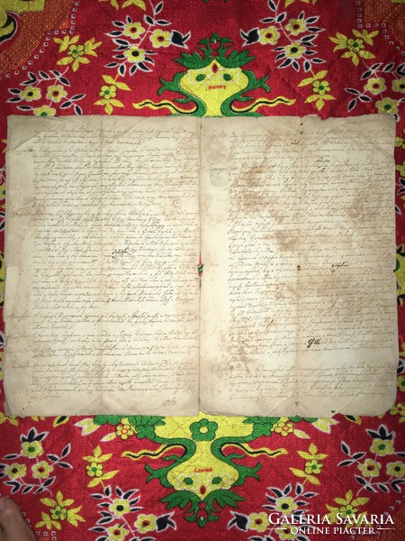 István Gasztonyi 1812!! Contract. With the seal of Bishop Dulimai and the seal of the city of Kiskomárom!