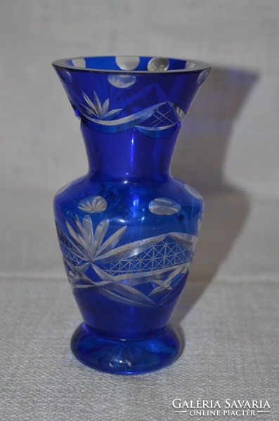 Héjalt üveg kis váza  ( DBZ 00130 )