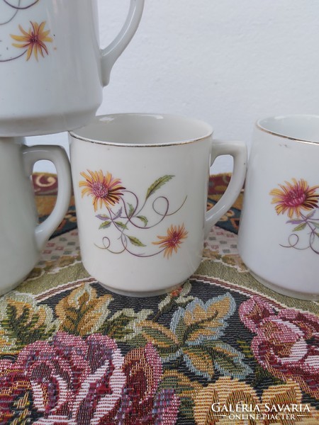 4 rare drasce mugs with beautiful patterns, mugs, pieces of nostalgia