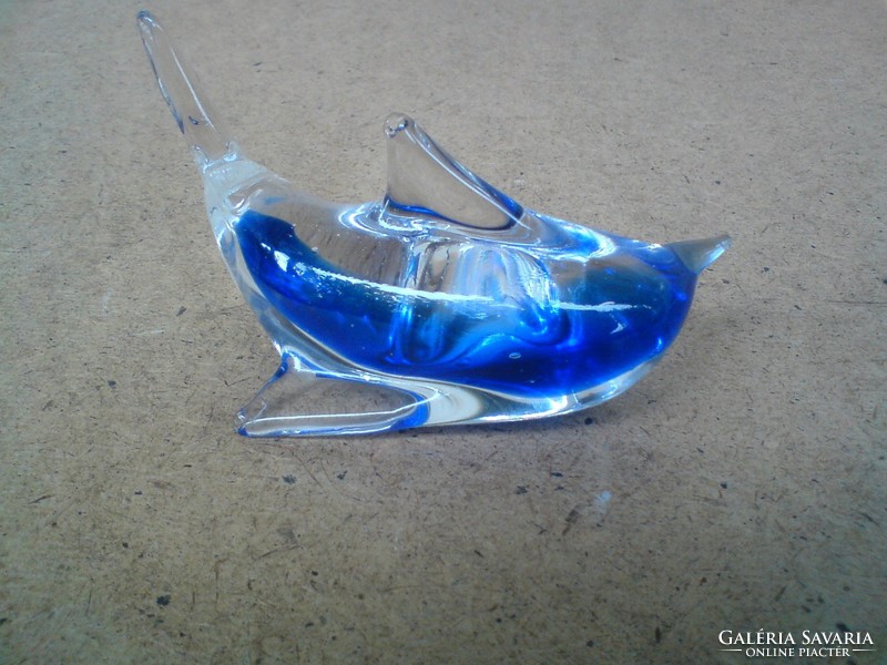 Glass figure - glass dolphin