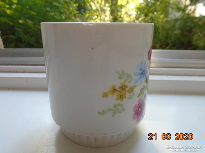 Zsolnay older floral mug
