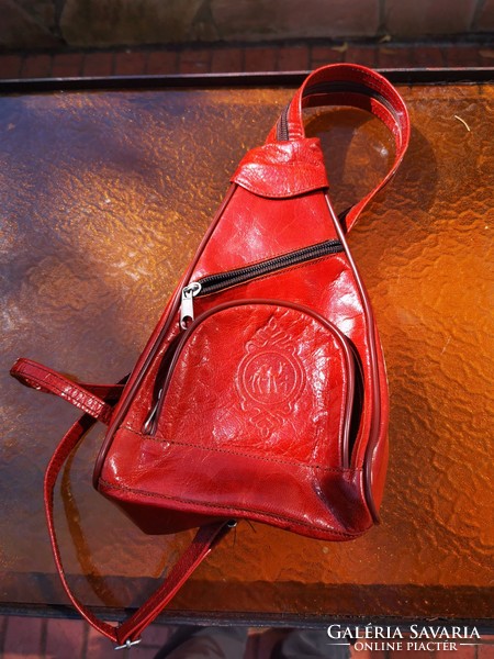 Egyptian leather backpack
