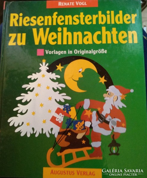 Karácsonyi ablakképek fotókartonból, német nyelvű, kreatív hobbi, mintaívekkel, ajánljon!