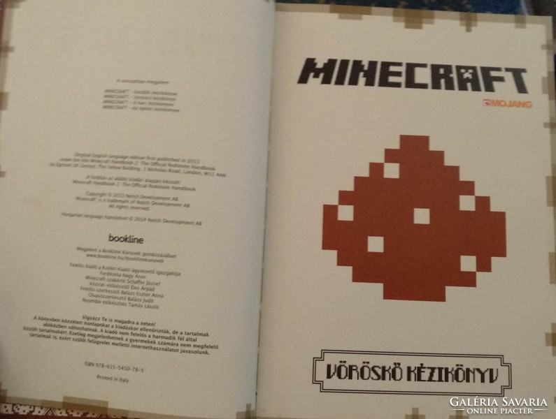 Minecraft. Vöröskő  kézikönyv. Bookline könyvek, ajánljon!