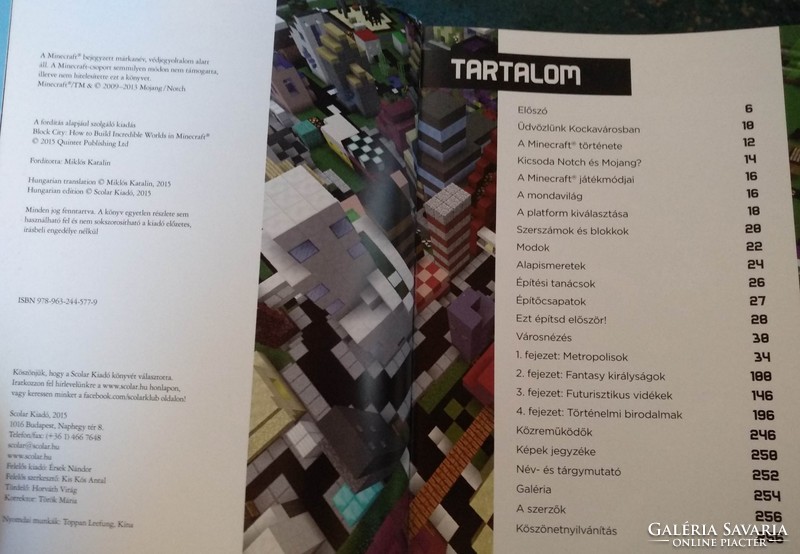 Alkoss és epits! Hihetetlen Minecraft városok. Scolar kiadó., Alkudható!