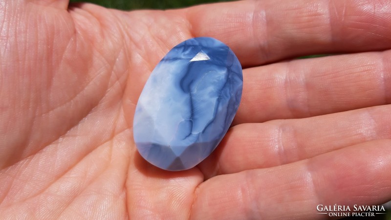 Real, 100% natural Australian sky blue opal gemstone 134ct!!! - International certificate