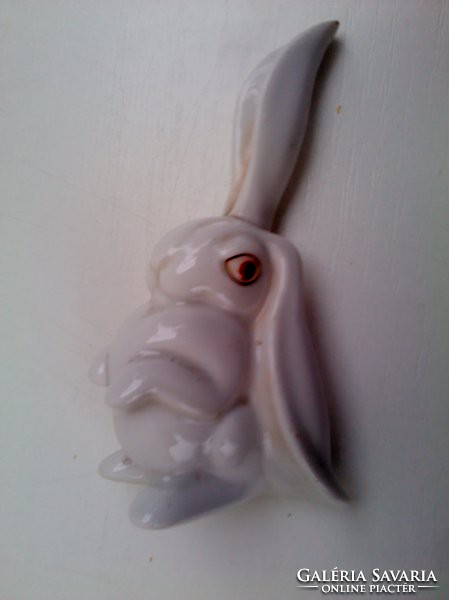 Old marked Herend porcelain rabbit