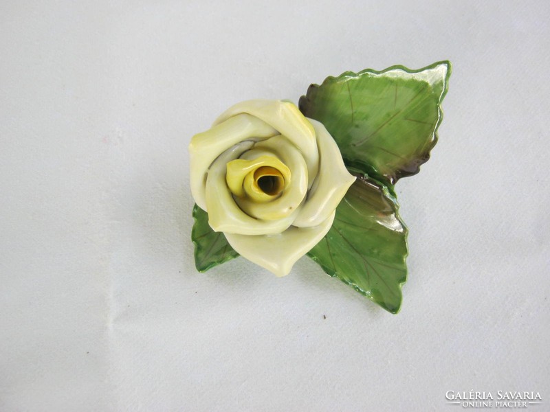 Herend porcelain yellow rose