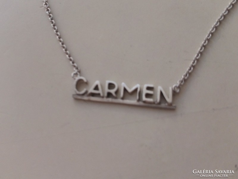 Ezüst nyaklánc "CARMEN felirattal 925 