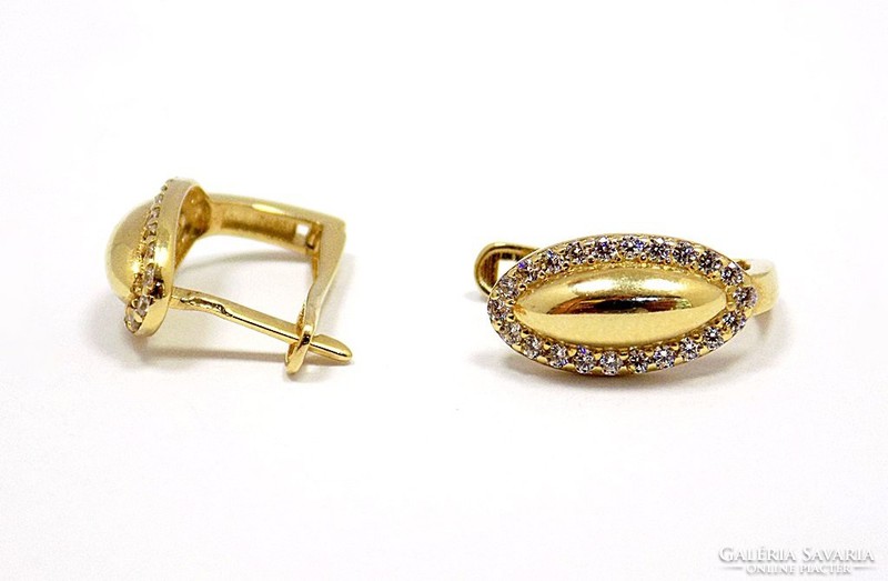 Gold earrings with stones (zal-au92023)