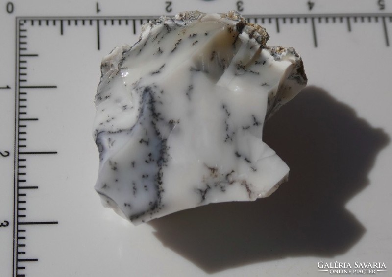 Natural common Opal specimen with dendritic patterns from Turkey. 10 gramms