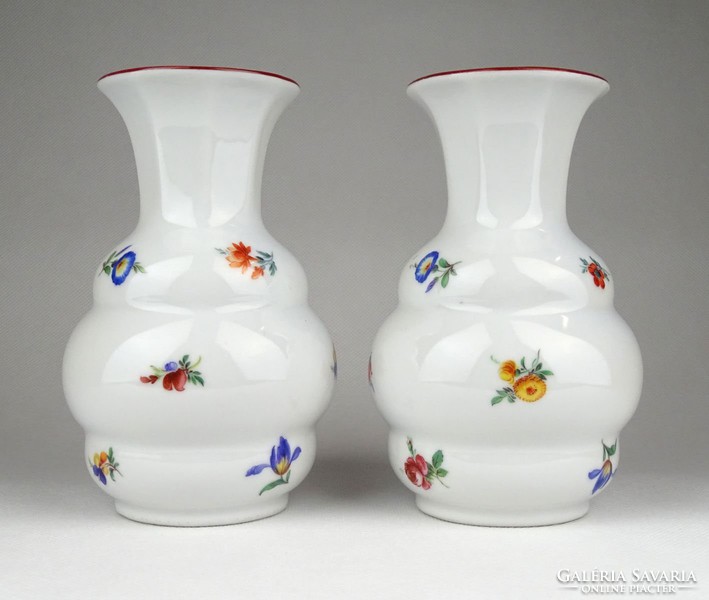 1B807 Régi hibátlan Zsolnay porcelán váza pár 14 cm