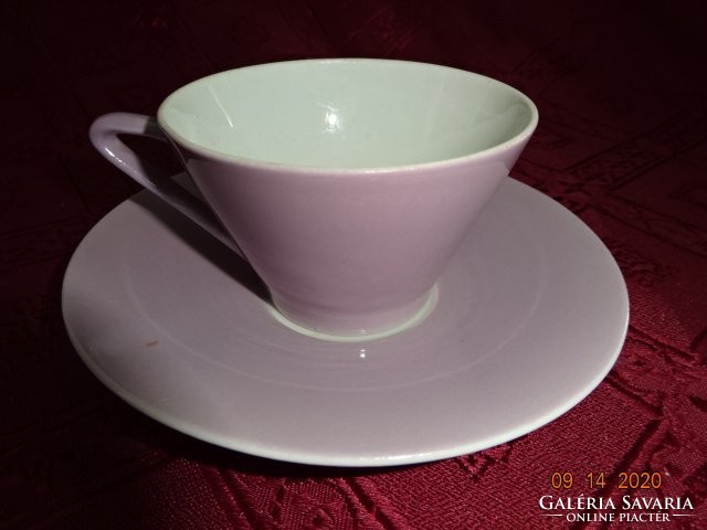 Lilien porcelain Austria, colorful coffee cup core. 5 Cm dia. 7.7 Cm + saucer dia. 12.7 Cm.
