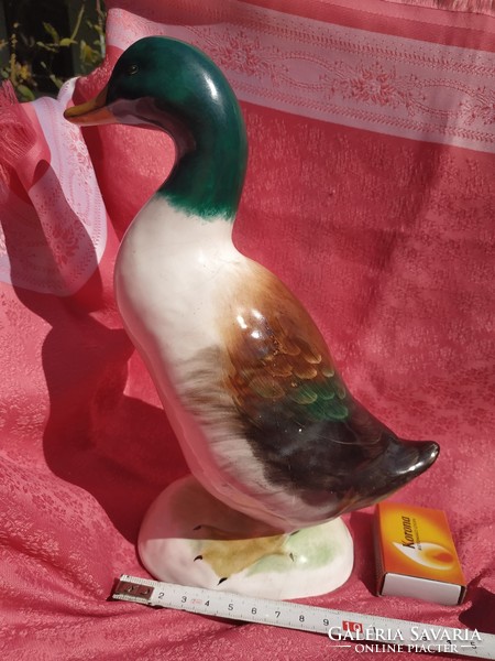 Large porcelain duck, nipp