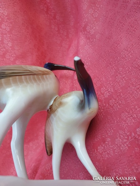 Hollóházi porcelán madár pár