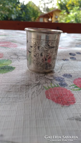 Antik ezüst zsidó kiddish csésze