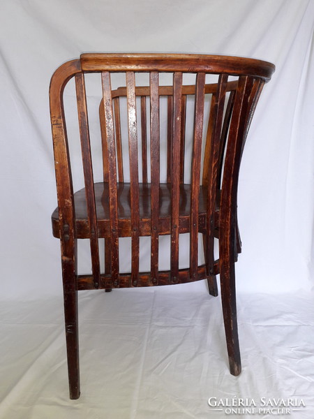 Wien Antik Art Nouveau Art Deco Marcel Kammerer tervezte THONET bükkfa szék karosszék 1905-ből