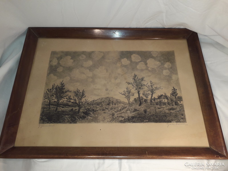 Gross arnold - fruity - rare early etching original, signed from 1962