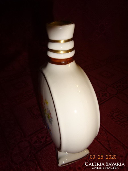 Drasche porcelain water bottle, with a spring flower pattern, height 11 cm. He has!