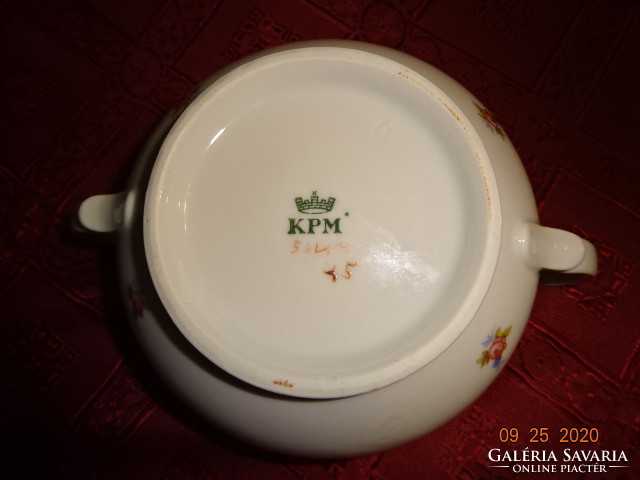 Kpm German porcelain sugar bowl. Its widest diameter is 13 cm. He has!