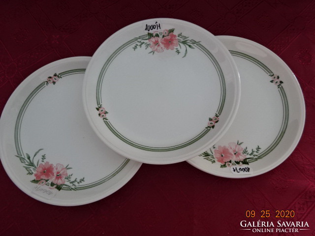 3 db együtt eladó Német porcelán barackvirág mintás süteményes tányér. Átmérője 19 cm. Vanneki!