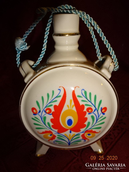Drasche porcelain water bottle, with a folk motif, height 13 cm. He has!