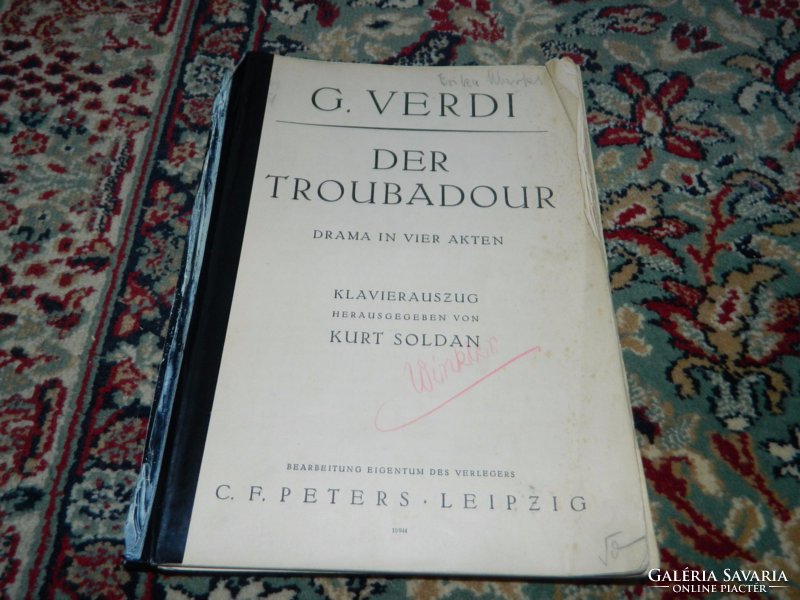 Kotta - G. Verdi  Der Troubadour - Drama in vier akten