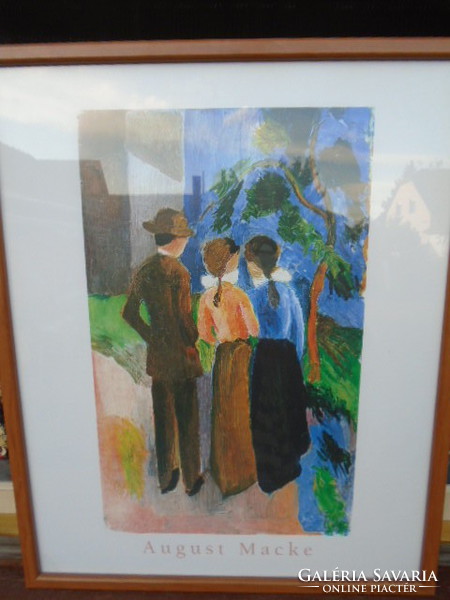 August Macke világhírű festő Litográfiája 