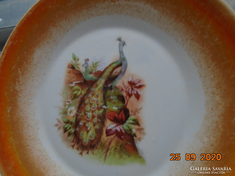 Zsolnay peacock patterned eosin glazed plate
