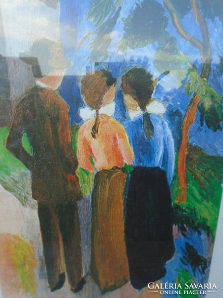 August Macke világhírű festő Litográfiája 