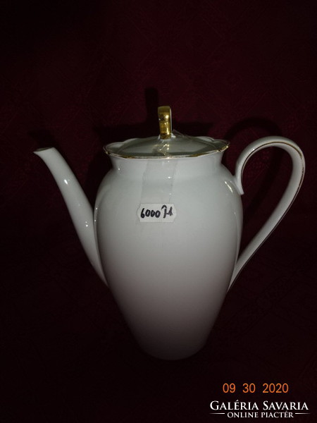 Seltmann Bavarian German porcelain teapot, height 21 cm. He has!
