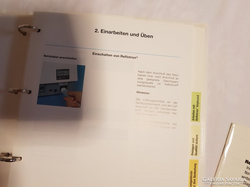 Reflotron Manual terápiás gép kézikönyv németül